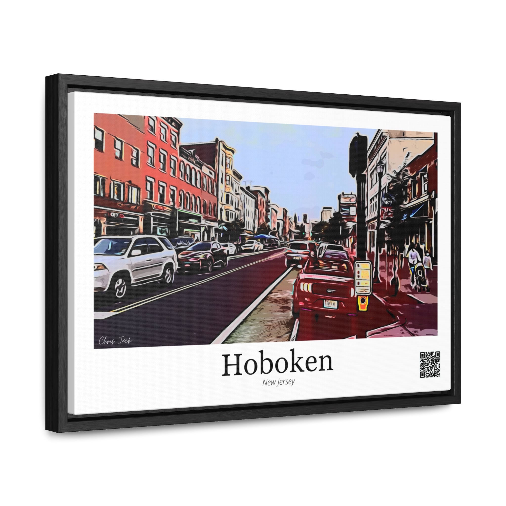 Hoboken Chronicles: A Stroll Down Washington Street (Gallery Canvas Wraps)